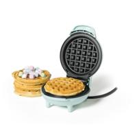 Mini wafelmaker - blauw - 350 watt - thumbnail