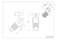 Trio Design opbouwspotTosh 1-lichts - 804370134 - thumbnail