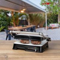Clatronic KG3571 Contactgrill Elektrisch RVS, Zwart - thumbnail