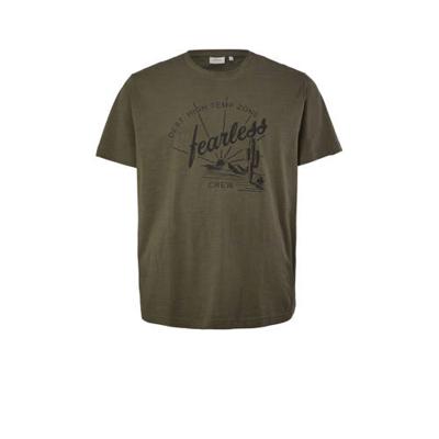 s.Oliver T-shirt met printopdruk donkergroen s.Oliver T-shirt met printopdruk donkergroen