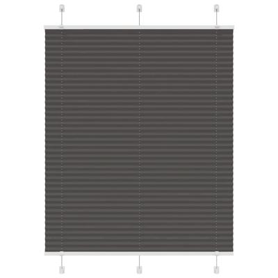 VidaXL Plissé rolgordijn 110x100cm stofbreedte 109,4cm polyester zwart VidaXL Plissé rolgordijn 110x100cm stofbreedte 109,4cm polyester zwart