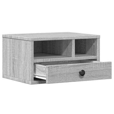 VidaXL Printerkastje 40x32x22,5 cm bewerkt hout grijs sonoma eiken