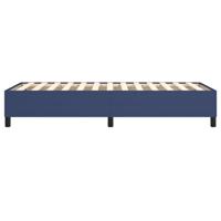 Bedframe zonder matras 90x190 cm stof blauw - thumbnail