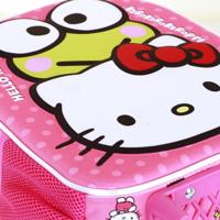 Sanrio 3D Backpack with Wheels Hello Kitty Funny Pink Small - thumbnail