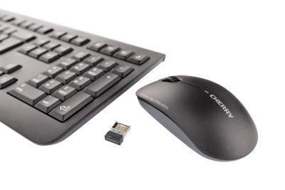 CHERRY DW 3000 toetsenbord Inclusief muis Universeel RF Draadloos QWERTY Amerikaans Engels Zwart CHERRY DW 3000 toetsenbord Inclusief muis Universeel RF Draadloos QWERTY Amerikaans Engels Zwart
