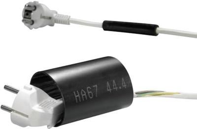 HellermannTyton 321-30000 Krimpkous met lijm Zwart 19 mm 3.20 mm Krimpverhouding:6:1 1.22 m