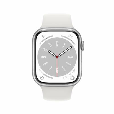 Refurbished Apple Watch Series 8 GPS 41 mm Zilver Als nieuw Refurbished Apple Watch Series 8 GPS 41 mm Zilver Als nieuw