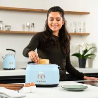 Retro Serie - 2 Slice Toaster - 815W - Blue - thumbnail