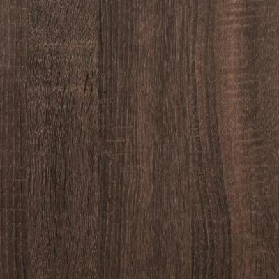 Opbergbox met deksel 40x40x51,5 cm bewerkt hout bruin eiken - thumbnail