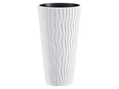 PROSPERPLAST Bloempot Sandy Slim (wit, 30 x 30 x 53 cm) PROSPERPLAST Bloempot Sandy Slim (wit, 30 x 30 x 53 cm)