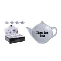 Excellent houseware porseleinen theezakjeshouder theepot wit assorti - thumbnail