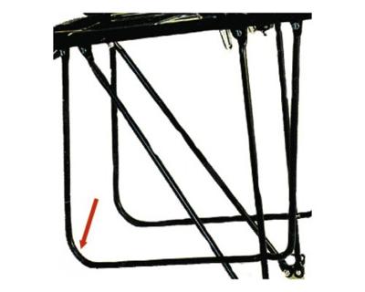 PLETSCHER master pak-af-tas steunvlak pannier bracket black