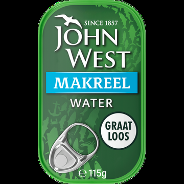 John West Makreel Water 115 g bij Jumbo