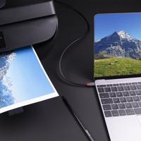 LINDY 36668 USB-kabel USB 3.2 Gen1 USB-C stekker, USB-B stekker 3.00 m Zwart - thumbnail