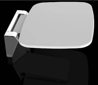 Wiesbaden Douche Kruk Opklapbaar Wandmontage Wit Wiesbaden Douche Kruk Opklapbaar Wandmontage Wit