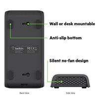 Belkin RockStar USB-laadstation 120 W 10x USB-A Wit, Zwart Binnen - thumbnail