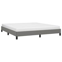 Bedframe zonder matras stof donkergrijs 160x200 cm - thumbnail