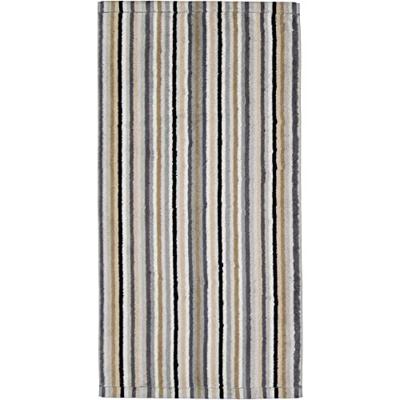Cawö Cawo Lifestyle Streifen Handdoek 7048 Kiezelsteen-37 50x100