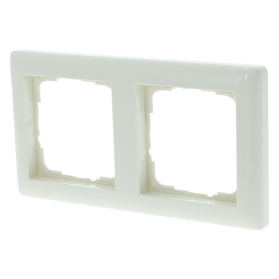 Gira Standard 55 Afdekraam | Inbouw | 2-voudig | Crème - 66.052.22