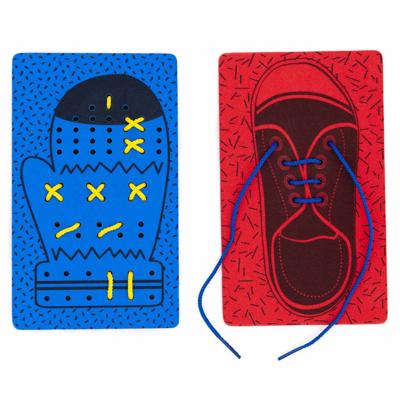 Achoka Handschoen en schoen rijgen, 12dlg.