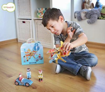 Dam Kroom 3d speelset bouw de voertuigen en ga er mee spelen