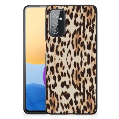 Samsung Galaxy M52 Dierenprint Telefoonhoesje Leopard Samsung Galaxy M52 Dierenprint Telefoonhoesje Leopard
