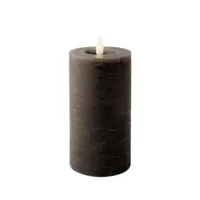 Lumineo ledkaars d7h15cm grijs - thumbnail