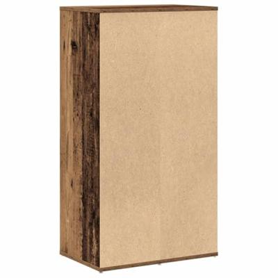 Schoenenrek 54x34x100,5 cm bewerkt hout oud houtkleurig