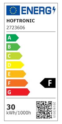 Stratos - LED Breedstraler 30 Watt 2505 Lumen - 4000K Neutraal wit licht - IP65 waterdicht - 15cm Kabel - Schijnwerper