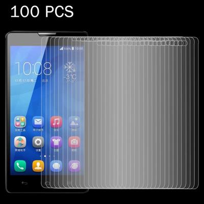 100 stuks Huawei Honor 3 X / G750 0 26 mm 9H oppervlaktehardheid 2.5D explosieveilige getemperd glas scherm Film