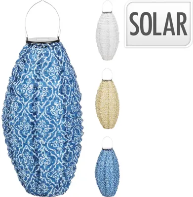 LED Solar Lampion Ovaal 20x45 cm Assorti LED Solar Lampion Ovaal 20x45 cm Assorti