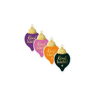 Cadeau Sticker kerst 40mm 250st