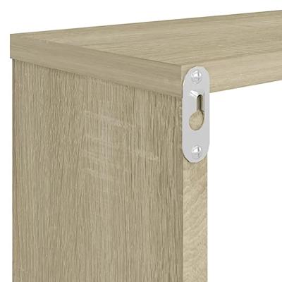 VidaXL Wandschappen kubus 4 st 80x15x26,5 cm bewerkt hout sonoma eiken