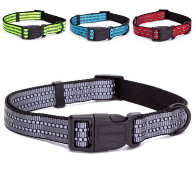 Nobleza Honden klikhalsband - Reflecterend Nylon - 70 cm