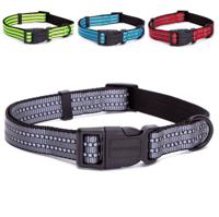 Nobleza Honden klikhalsband - Reflecterend Nylon - 70 cm - thumbnail