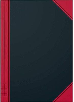 König & Ebhardt Kladde 865524301 Notitieboek Geruit Zwart-rood Aantal paginas: 96 DIN A5
