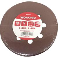 WorkPro WP407213 Schuurschijf Diameter 125 mm 5 stuk(s) - thumbnail