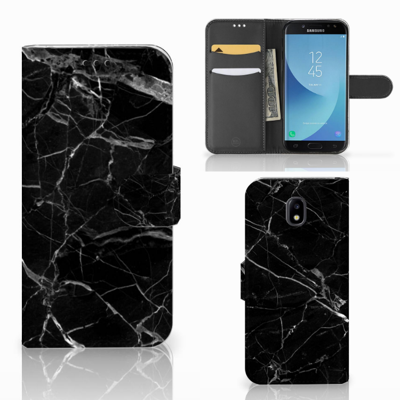 Samsung Galaxy J5 2017 | Bookcase | Marmer Zwart - Origineel Cadeau Vader Samsung Galaxy J5 2017 | Bookcase | Marmer Zwart - Origineel Cadeau Vader