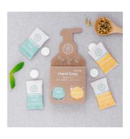 The Green Lab Co Handzeep navulset munt & kamille 4 Stuks - thumbnail