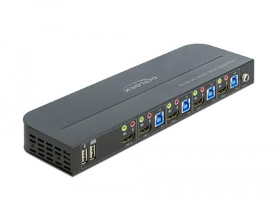 Delock 11483 HDMI-switch HDMI Toetsenbord, Muis, Besturing, Afstandsbediening 3840 x 2160 Pixel - thumbnail