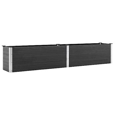 VidaXL Plantenbak verhoogd 200x50x54 cm hkc grijs