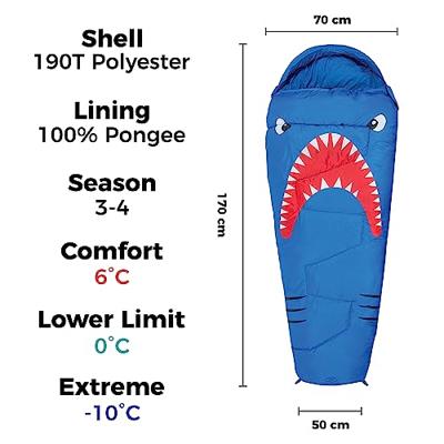 Highlander Kids Slaapzak Mummymodel (6°C) - Haai
