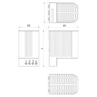 Schneider Electric NSYCR100WU2C Schakelkastverwarming 110 - 250 V 100 W (l x b x h) 90 x 60 x 150 mm 1 stuk(s) - thumbnail