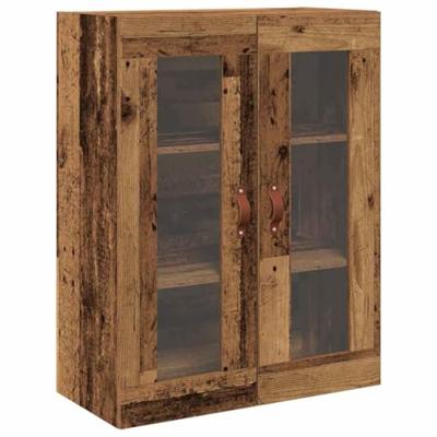 Hoge opbergkast met plank met lade 2 stuks Oudhout bewerkt hout