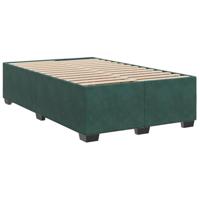 Boxspring met matras fluweel donkergroen 120x190 cm - thumbnail