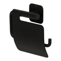 Toiletrolhouder Tiger Colar Met Klep Zwart - thumbnail