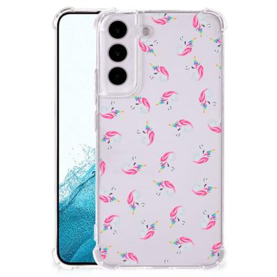 Doorzichtige Silicone Hoesje voor Samsung Galaxy S22 Unicorns Doorzichtige Silicone Hoesje voor Samsung Galaxy S22 Unicorns
