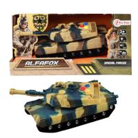 Toi Toys Tank militair 17cm frictie - thumbnail