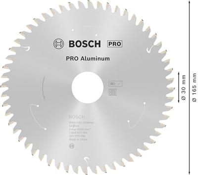 Bosch Accessories Bosch Power Tools 2608837764 Cirkelzaagblad 165 x 30 mm Aantal tanden: 54 1 stuk(s)