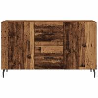 Dressoir 100x36x60 cm bewerkt hout oud houtkleurig - thumbnail